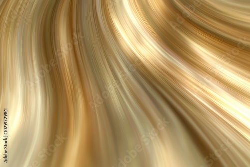 Abstract Golden Curving Lines Background