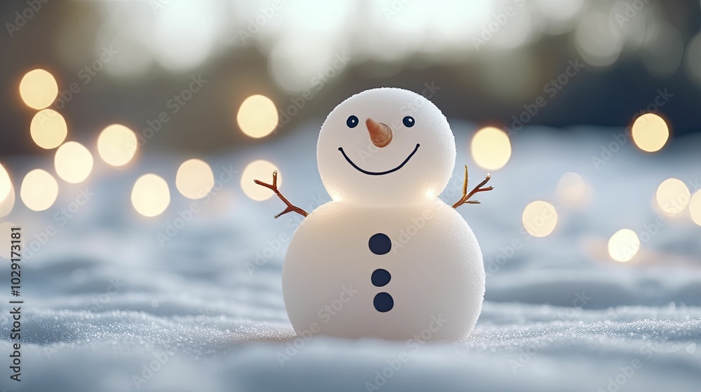 A snowman adorned with twinkling holiday lights, celebrating the joyful spirit of the New Year, exudes a cheerful and vibrant ambiance. A snowman adorned with twinkling holiday lights, celebrating the joyful spirit of the New Year, exudes a cheerful and vibrant ambiance.