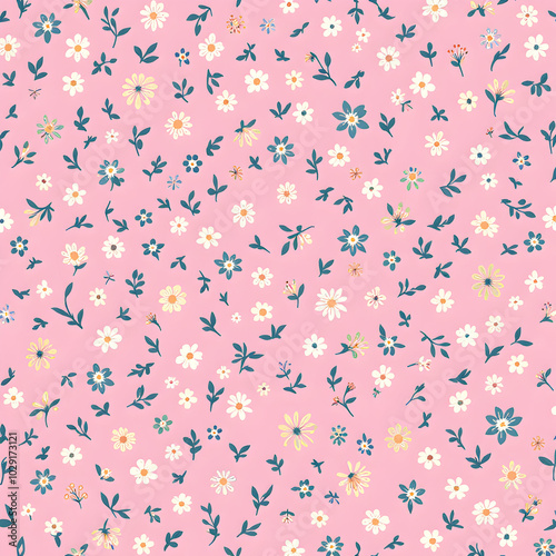 seamless pattern with flowers