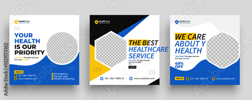 Healthy Habits for a Brighter Future  Medical Experts Share Key Advice, social media post design template, healthcare banner