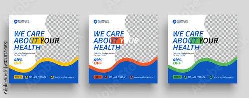 Stay Healthy, Stay Strong , Proven Medical Advice for Everyday Wellness, social media post design template, healthcare banner