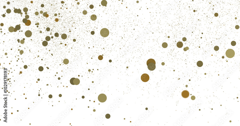 Glittering Spectacle: Captivating 3D Illustration of Glittery gold Confetti Glittering Spectacle: Captivating 3D Illustration of Glittery gold Confetti