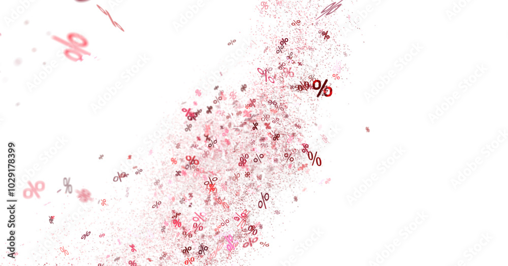 Blurred sale background. 3d