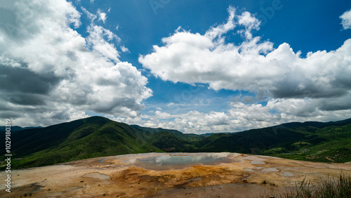 HIerve el Agua, formation géologique particulière située dans l'État de Oaxaca au Mexique