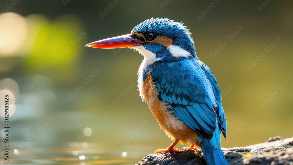 Fototapeta premium kingfisher on a branch