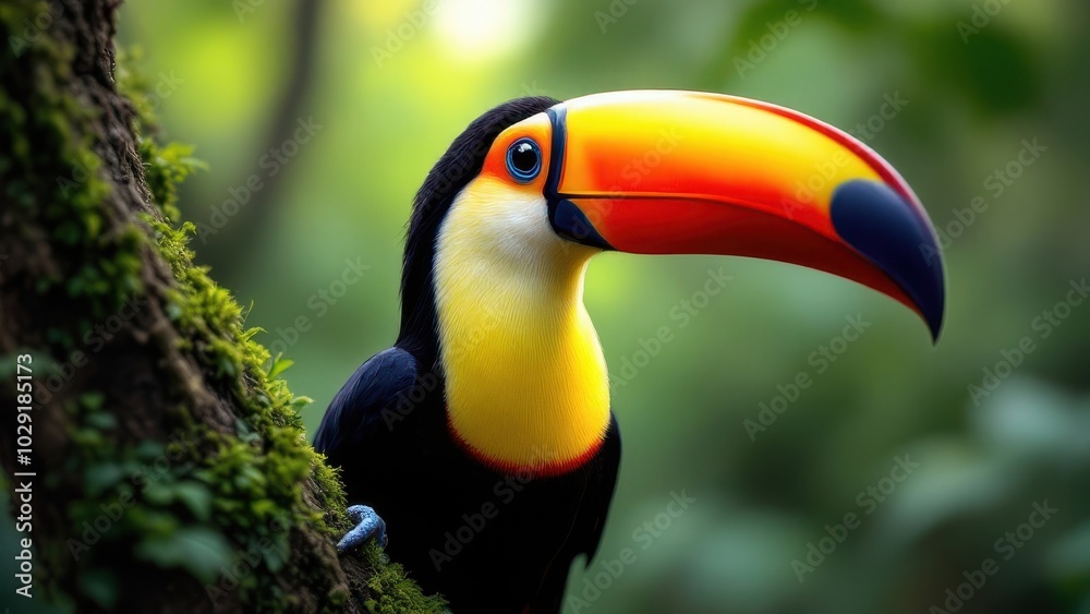 Fototapeta premium toucan in the jungle