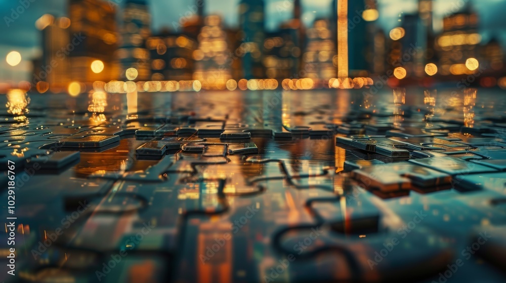 Obraz premium City Puzzle