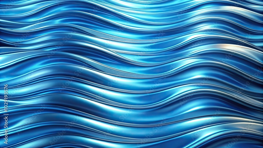 Fototapeta premium Flowing blue ripples background texture