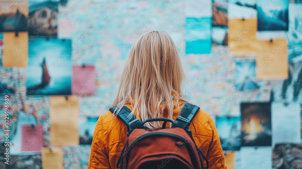 Fototapeta premium Travel Inspiration: A Backpacker's Dream