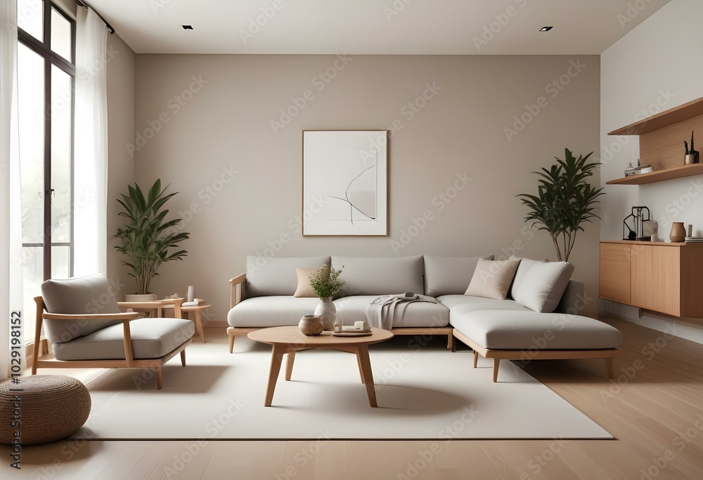 Photo modern style interior room 3d illustration Photo modern style interior room 3d illustration