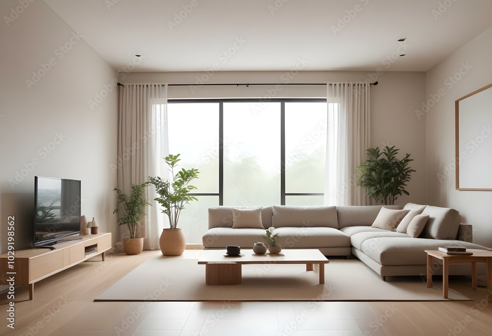 Photo modern style interior room 3d illustration Photo modern style interior room 3d illustration