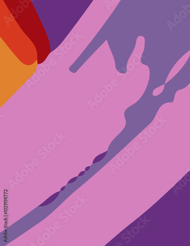 abstract background with untidy waves Illustration