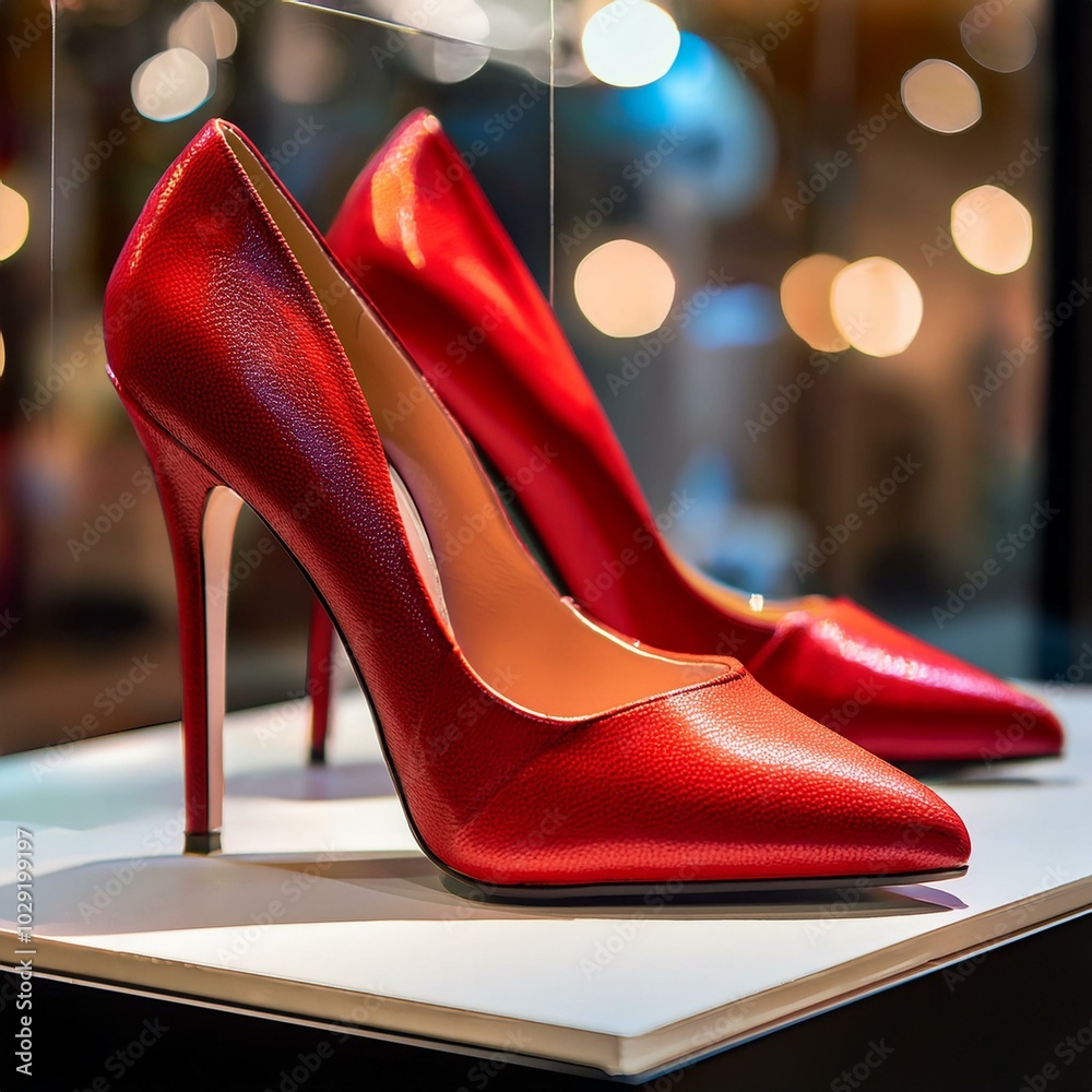 luxurious heels on display for sale, AI generated luxurious heels on display for sale, AI generated