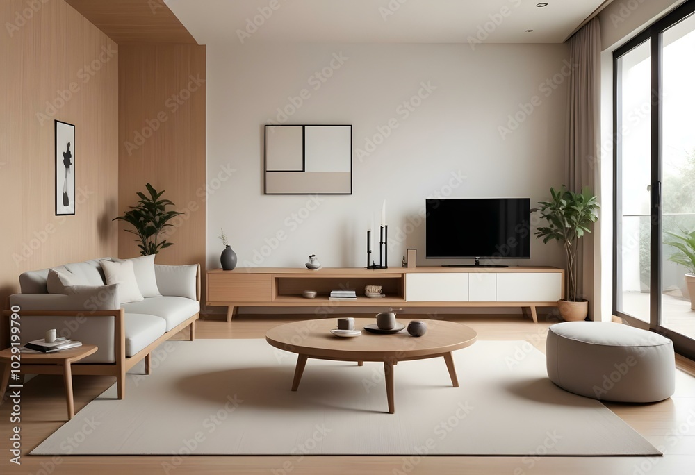 Photo modern style interior room 3d illustration Photo modern style interior room 3d illustration