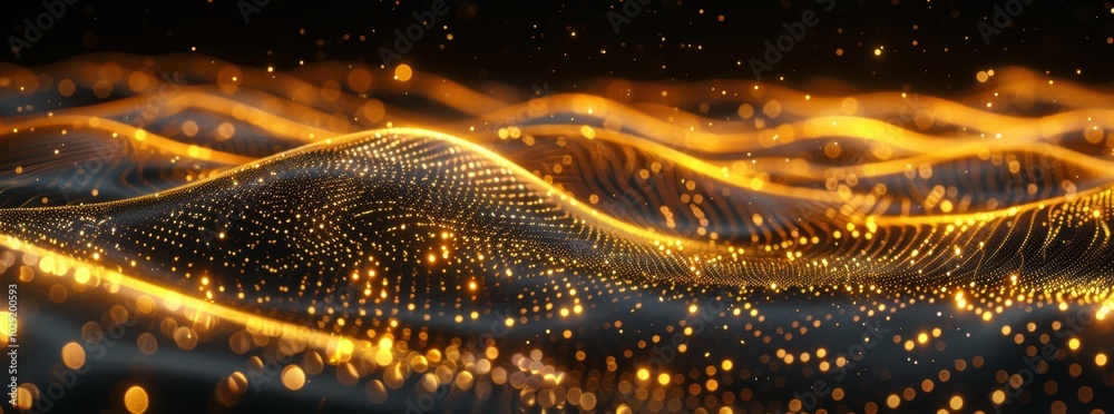 Futuristic hi-tech background. Cyberspace data transferring. Bokeh effect. Big data concept. Futuristic hi-tech background. Cyberspace data transferring. Bokeh effect. Big data concept.