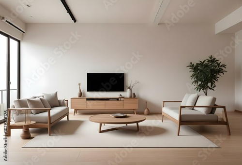 Photo modern style interior room 3d illustration