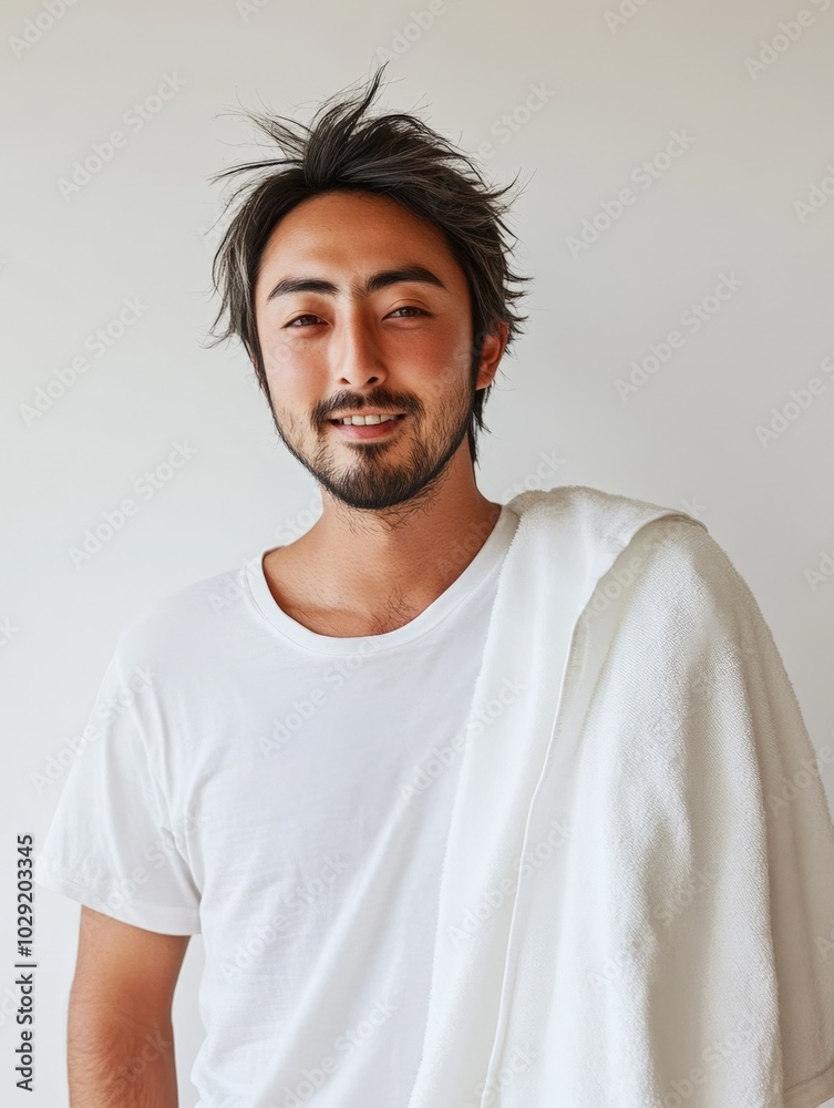 Middle Aged Man with Grey Hair and Beard Middle Aged Man with Grey Hair and Beard