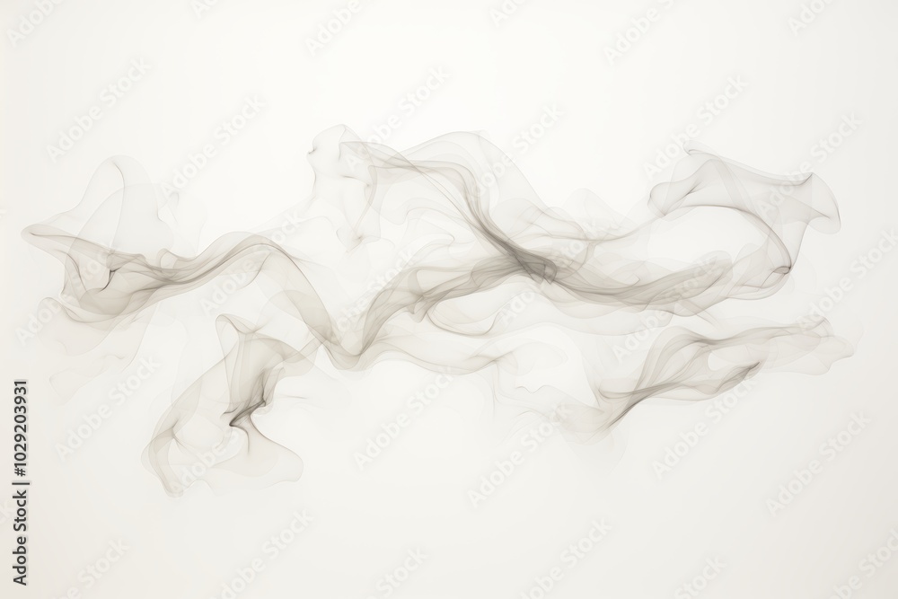 Elegant line art of smoke in business colors on a neutral background as unique artistic expression Elegant line art of smoke in business colors on a neutral background as unique artistic expression