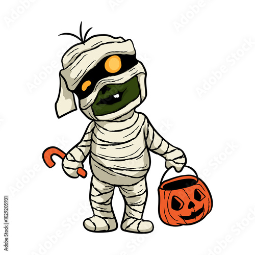 cartoon halloween pumpkin