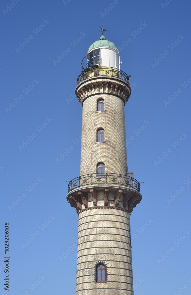 Lighttower in Rostock, Warnemuende, Germany Lighttower in Rostock, Warnemuende, Germany