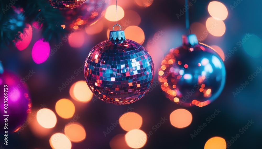 New Year s Eve party with vibrant lights, dynamic energy. New Year s Eve party with vibrant lights, dynamic energy.