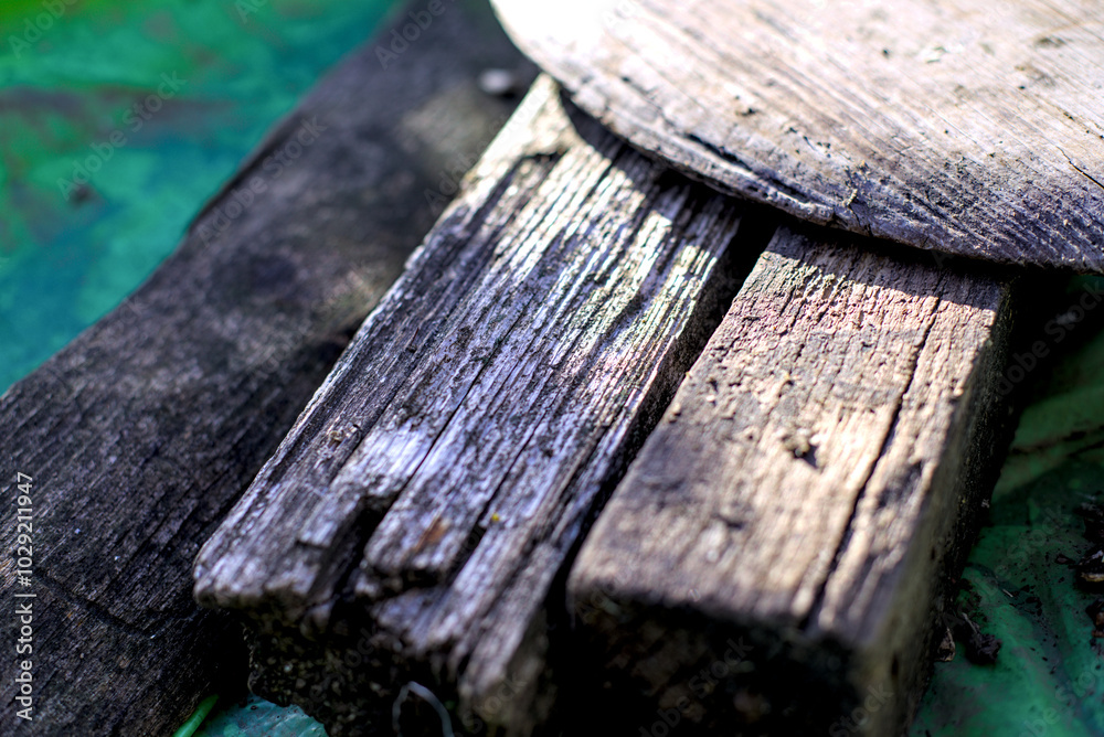 Old wooden planks background and texture