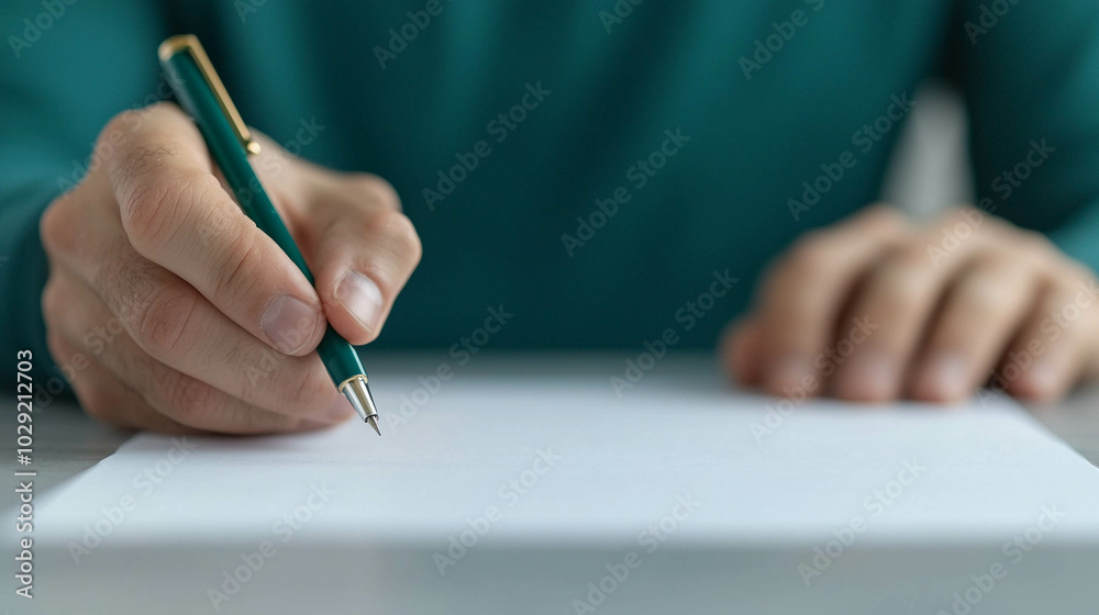 persons, one is writting something on a paper with a pen, second one is helping him. photorealistic persons, one is writting something on a paper with a pen, second one is helping him. photorealistic