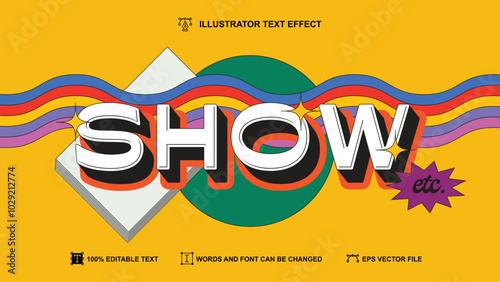 Acid text style, pop art cartoon comics editable text effect