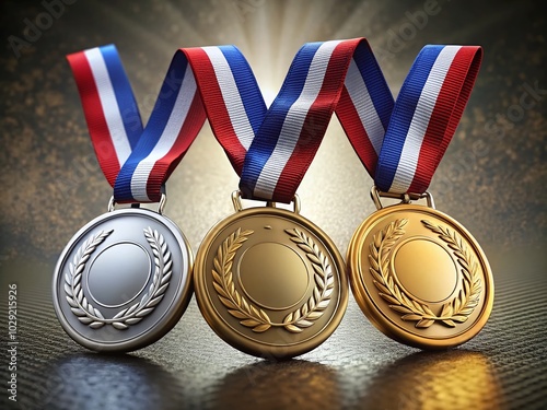 Stunning Product Photography of Gold, Silver, and Bronze Medals for Awards and Achievements