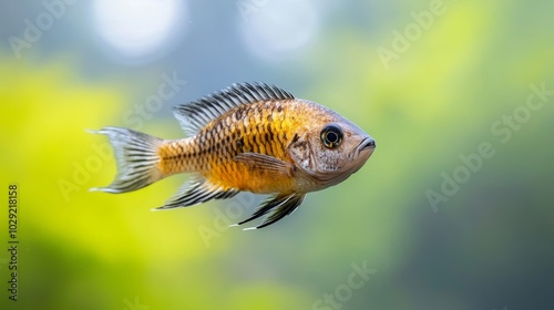 Aquatic blackchin tilapia, freshwater and marine species.