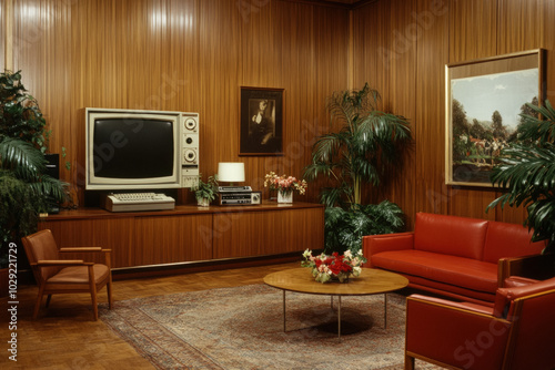 A Vintage Living Room Displ...
