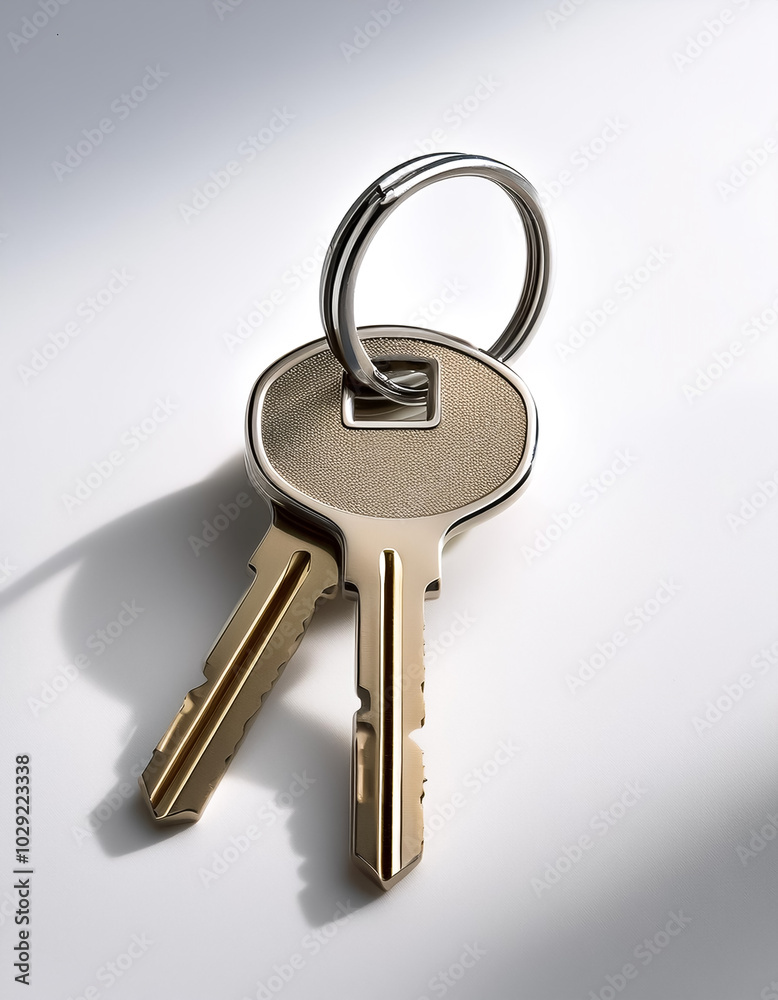 Keys, isolated on white background Keys, isolated on white background