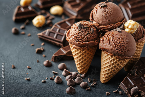 Chocolate Icecream Background