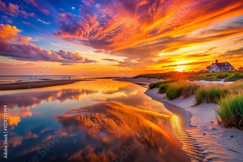 Cape May Seashore Sunset - Urban Exploration Photography of Coastal Beauty
