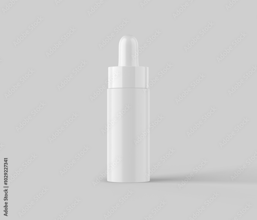 Front view dropper bottle mockup Front view dropper bottle mockup