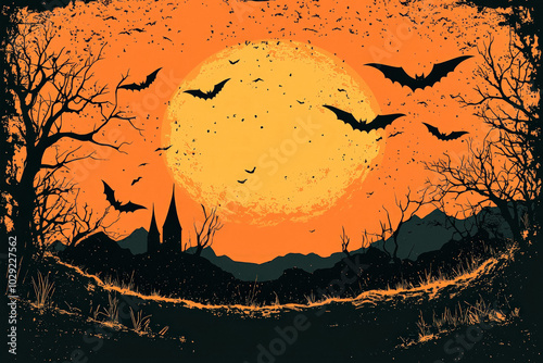 Halloween Moon Background
