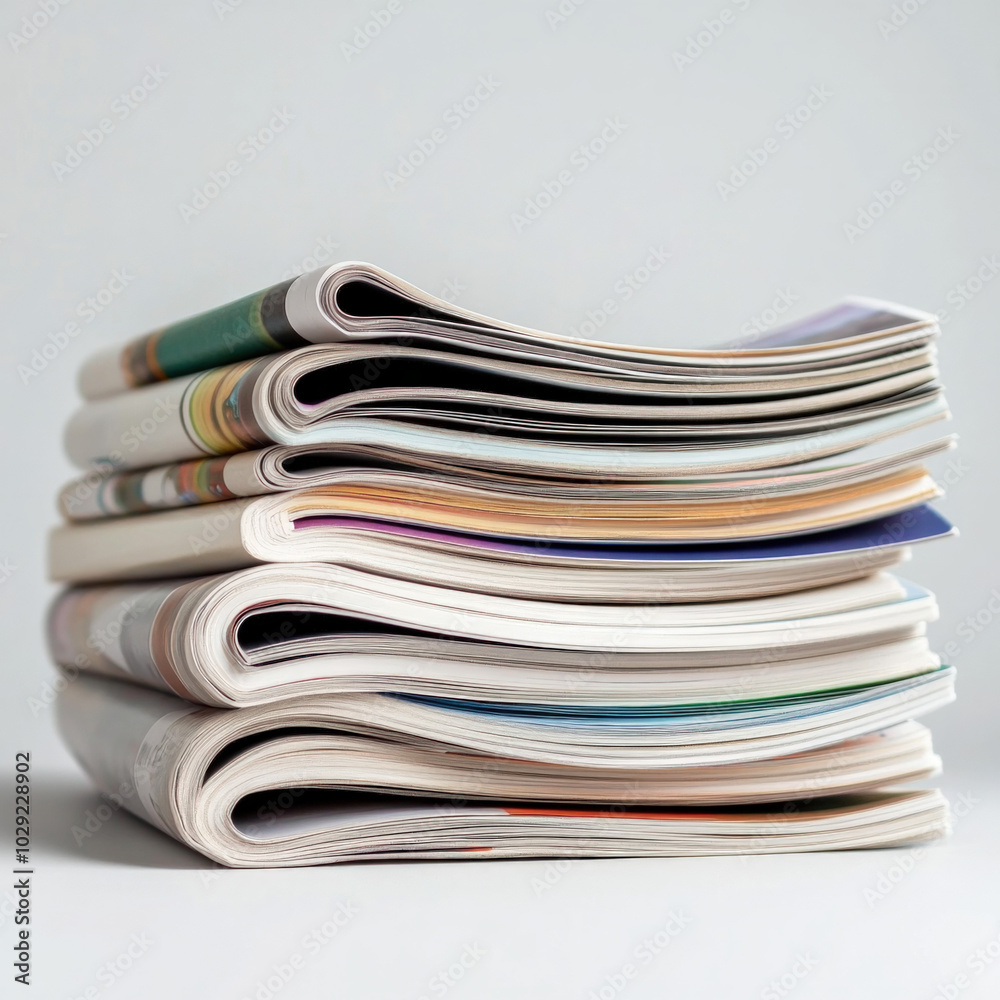 Magazine Fold Isolated Magazine Fold Isolated