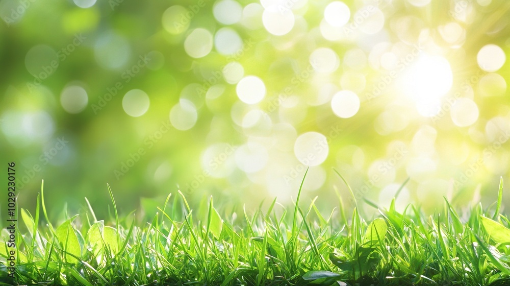Green grass nature bokeh in garden background. Green grass nature bokeh in garden background.
