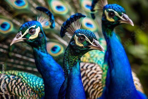 Peacock Couple - Vibrant Wi...