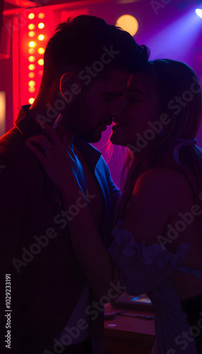 Falling in love lighting up a cigarette at the club isolated with white highlights, png