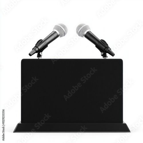 Speaker Podium Isolated