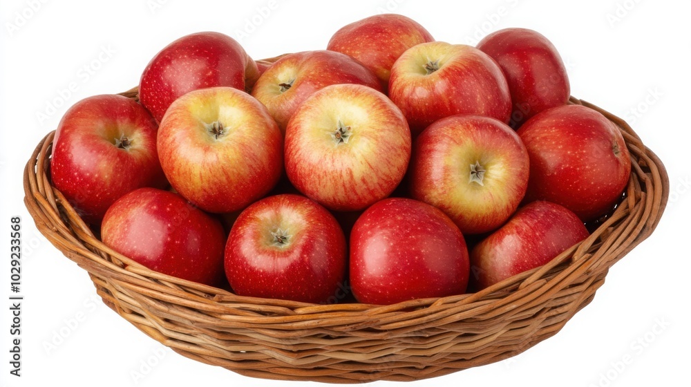 Overflowing Basket of Red Apples Overflowing Basket of Red Apples