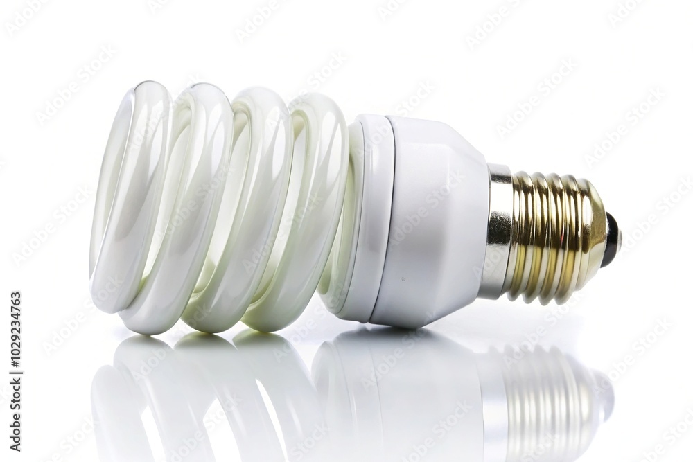 Flourescent energy saver light bulb isolated on white background Flourescent energy saver light bulb isolated on white background