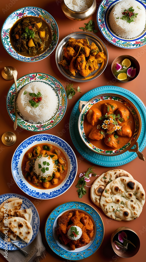 Dishes of indian cuisine. Dishes of indian cuisine.