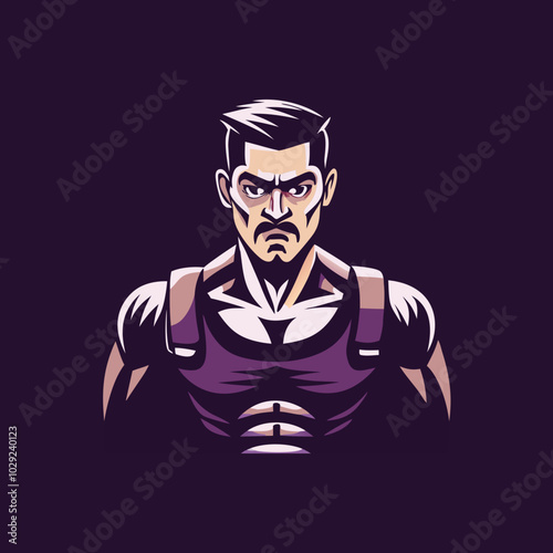 Flat style illustration of scuba diving 
