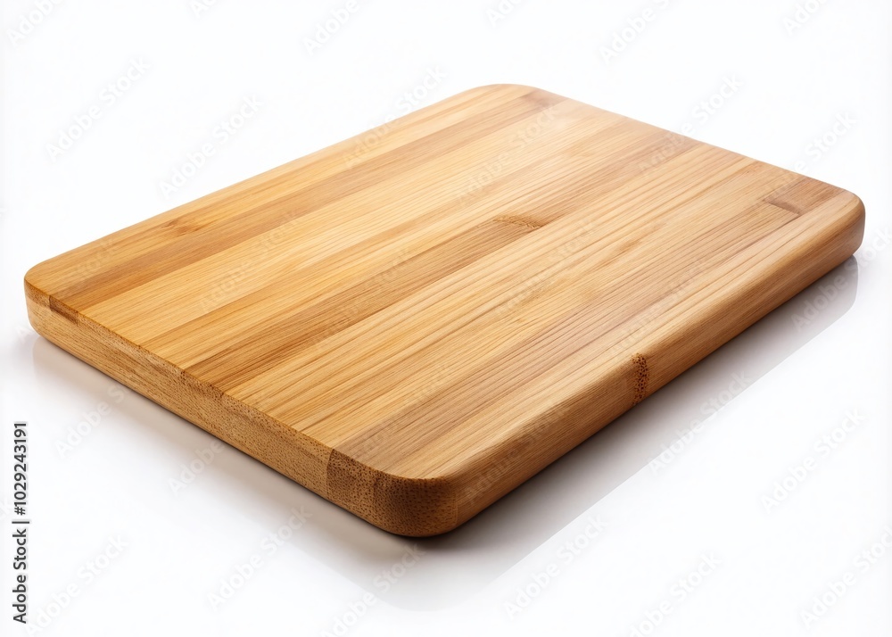 Chopping Board Isolated on White Background - Perfect for Culinary and Kitchen Photography Chopping Board Isolated on White Background - Perfect for Culinary and Kitchen Photography