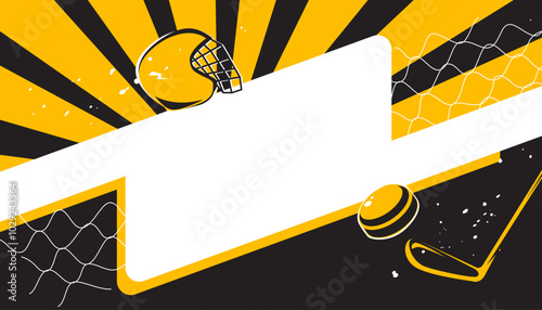 Ice hockey background design. Sport concept
