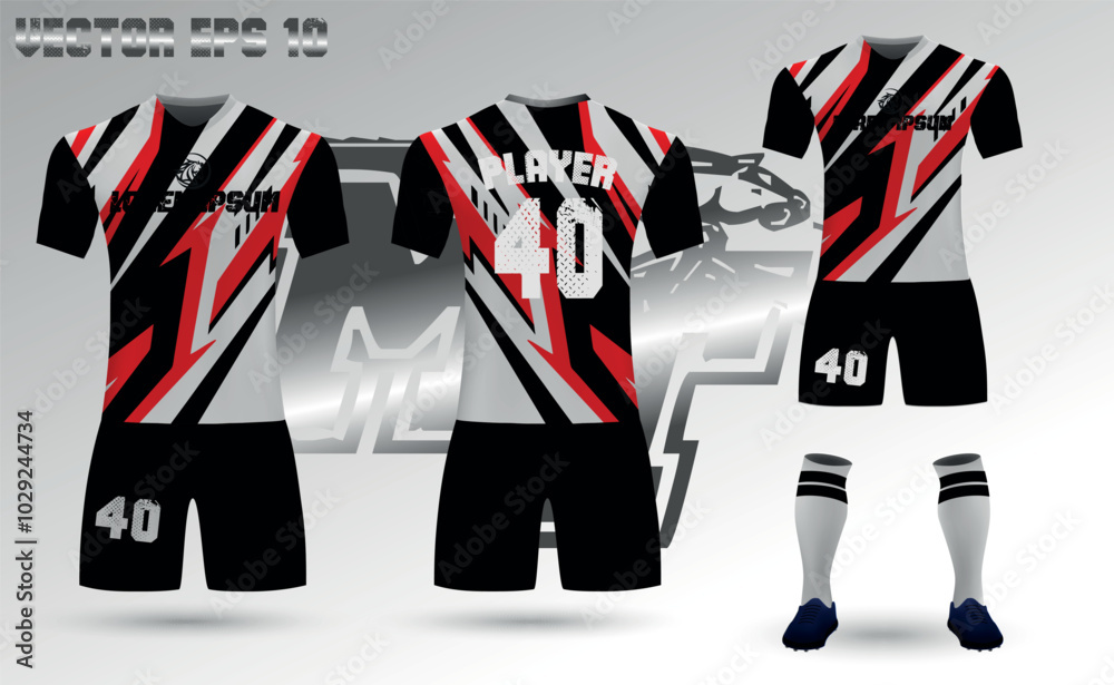 Fototapeta premium football shirt design template