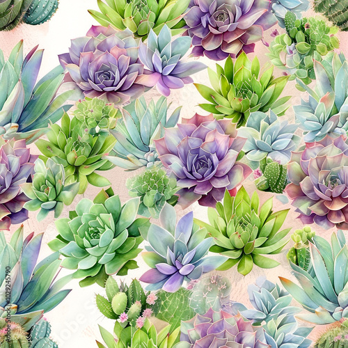 Vibrant display of colorful succulents arranged beautifully in a lush garden setting