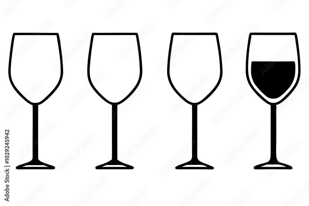 Wine glass icon vector. wine glass in the circle symbol silhouette set
Wine glass icon vector. wine glass in the circle symbol silhouette set